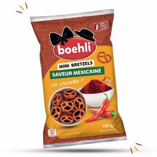 Boehli Slané praclíky paprikové ''Mexico style'', Francúzsko, vrecko 150g (2089)
