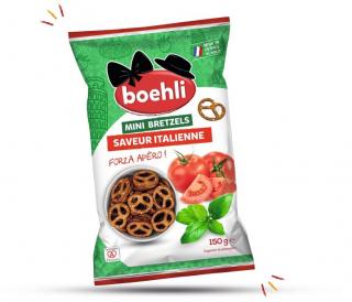 Boehli Slané praclíky s paradajkou a bylinkami ''Italy style'', Francúzsko, vrecko 150g (2089)