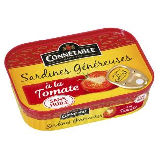 Connétable Sardinky v paradajkovej omáčke, plech 140g (617132 Connétable Sardine ? la Tomate 140g)