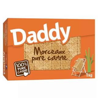 Daddy Trstinový kockový cukor, Francúzsko, krabica 1kg (48467 Sucre morceaux pure canne kg - DADDY)