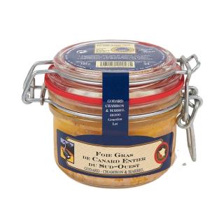Godard Kačacie pečienky Foie Gras ENTIER z francúzskeho juhozápadu, pohár 125g (000001.10 Foie Gras de Canard Entier du Sud Ouest)