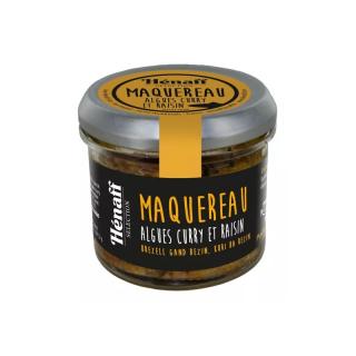 Hénaff Nátierka z makrely s morskými riasami, kari a hroznom, 90g (MAQ algues curry raising 90g)