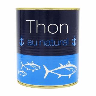 Jardimére Tuniak kúsky vo vlastnej šťave, Francúzsko, konzerva XXL 600g (Thon naturel entier 4/4 conserve pne 600g)
