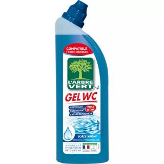 L'Arbre Vert Hypoalergénny ekologický WC gél, rozmarín, Francúzsko, fľaša 740ml (503637 Gel WC Écologique triple action romarin intense; 740ml)