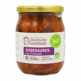 La Conserverie Familiale Baklažán a la Provensale BIO, Francúzsko, pohár 520g (211051 Aubergines cuisinées BIO bcl 520g)