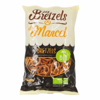 Les Bretzels de Marcel Slané praclíky BIO, Francúzsko, vrecko 150g (808643 Mini bretzels BIO sachet 150g)