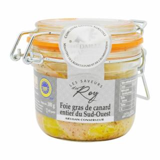 Les Saveurs du Roy Kačacie pečienky v celku "Foie Gras Entier", Francúzsko, pohár 180g (228508 Foie gras de canard entier du Sud Ouest 180g)