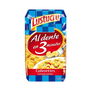 Lustucru Cestoviny šatôčky Collerettes Rapid 3min, vrecko 500g (796398 Pâtes collerettes 500g - LUSTUCRU)