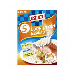 Lustucru Ryža dlhozrnná Rapid 5 min vo varných vreckách 5x90g, krabica 450g (92640 Riz Long Grain Incollable 5x90g - LUSTUCRU)