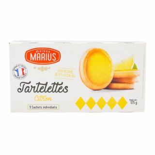 Maison Marius Sušienky tartaletky citrónové, Francúzsko, krabica 125g (809362 Tartelette citron boite 125g Maison Marius)