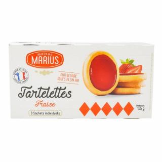 Maison Marius Sušienky tartaletky jahodové, Francúzsko, krabica 125g (809364 Tartelette fraise boite 125g Maison Marius)