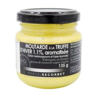 Marcel Recorbet Horčica s hľuzovkou, Francúzsko, pohár 135g (808058 Moutarde á la truffe pot 135g)