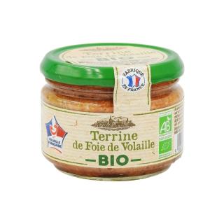 Mere Lalie Terina z hydinovej pečene BIO, Francúzsko, pohár 180g (178328 Terrine de Foie de Volaille BIO France pot 180g. )