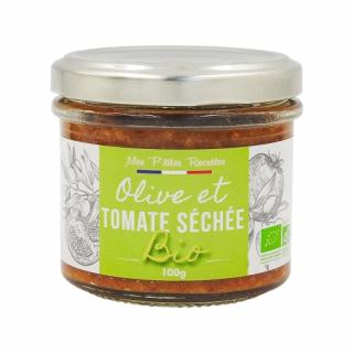 Mes P´tites Recettes BIO olivová nátierka so sušenými paradajkami, pohár 100g (178511 Tartinable BIO olives tomates séchées pot 100g)