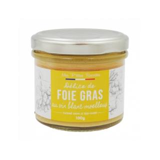 Mes P´tites Recettes Kačacie pečienky Foie Gras na bielom víne, Francúzsko, pohár 100g (178312 Délice de foie gras au vin blanc moelleux pot 100g)