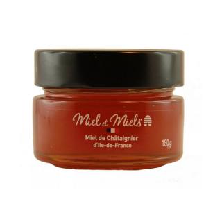 Miel et Miels Gaštanový med, Francúzsko, pohár 150g (0708685S Miel de Châtaignier d'Île-de-France 150g)