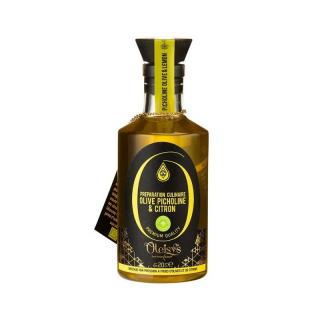 Oleisys BIO jednoodrodový olivový olej s citrónom, Francúzsko, fľaša 200ml ( Culinary olive oil Picholine  lemon, 200ml)