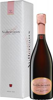 Originálne francúzske šampanské Vollereaux Rosé de Saignée Brut, suché, 0,75l