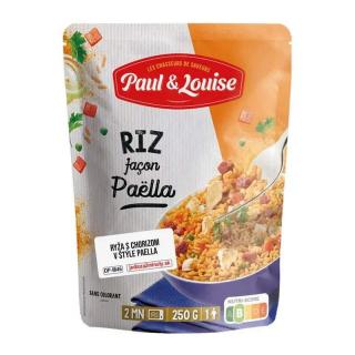 Paul  Louise Ryža s chorizom v štýle "Paella", Francúzsko, Doypack 250g (DP-M46 RIZ facon PAELLA )