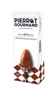 Pierrot Gourmand 10ks Karamelových lízaniek, Francúzsko, darč. krabica 130g (AN051 Etui 10 sucettes Caramel au lait frais)