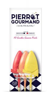 Pierrot Gourmand 10ks ovocných lízaniek, Francúzsko, darč. krabica 130g (AN052 Etui 10 sucettes saveur Fruits)