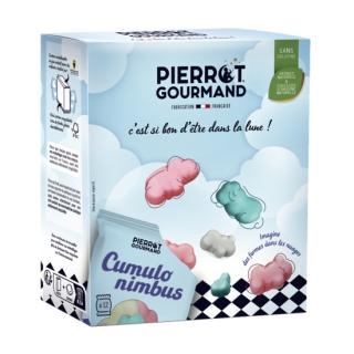 Pierrot Gourmand Obláčiky Box 12 mini balíčkov želé cukroviniek, Francúzsko 264g (121525 Boite 12 mini sachets CUMULO NIMBUS)