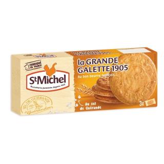 St. Michel Sušienky s morskou soľou Grandes galettes, krabica 150g (690817 Biscuits galette sel/beurre frais 150g)