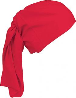 Multifunkčná šatka jednofarebná -nákrčník červenej farby
