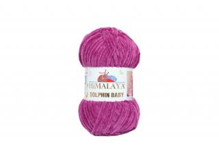 Pletacia priadza DOLPHIN BABY- HIMALAYA ružovo fialová - 338