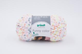 Priadza Funny color - oranžovo šedý melír 06