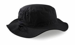 rybársky klobúk čierny