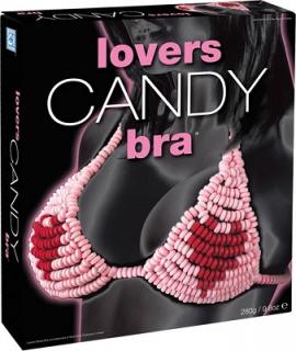 Cukríková podprsenka ružová (love candy bra)