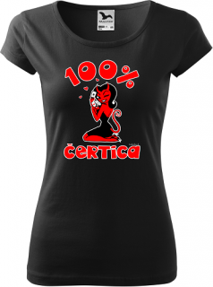 Dámske tričko 100% čertica (100% čertica)