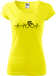 Dámske tričko Bicykel EKG (Tričko pre cyklistku)