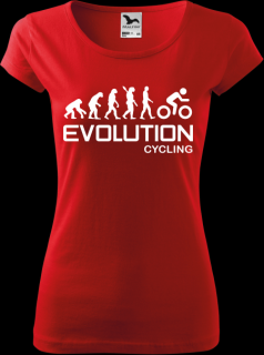 Dámske tričko Bicykel Evolution (Tričko na bicykel pre ženu)