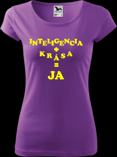 Dámske tričko Inteligencia (Humorné tričko pre ženu)