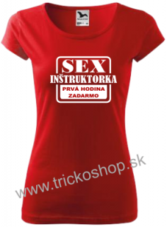 Dámske tričko Sex inštruktorka
