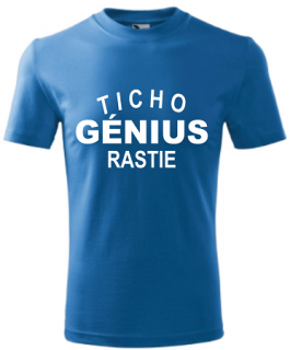 Detské tričko Génius modré (Vtipné tričko pre chlapca)