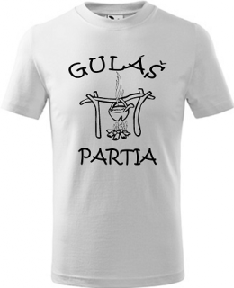 Detské tričko Guláš partia biele (Detské rodinné tričko)