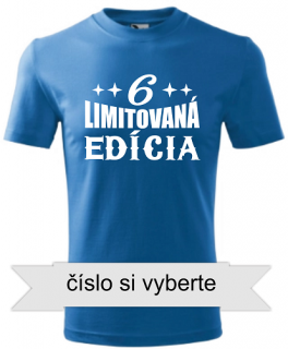 Detské tričko Limitovaná edícia modrá (Tričko k narodeninám pre dieťa)