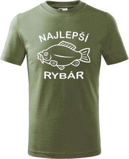 Detské tričko Najlepší rybár (Detské vtipné tričko s rybou)