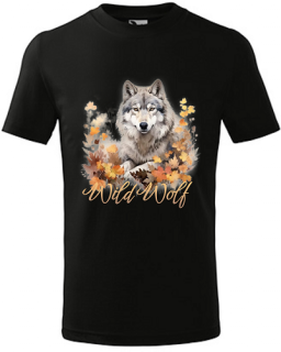 Detské tričko Vlk 1 (Detské tričko s vlkom)