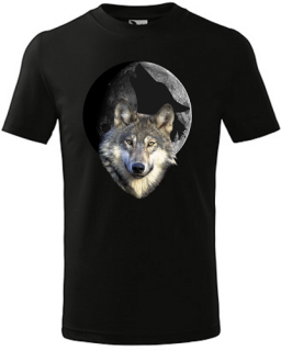 Detské tričko Vlk 2 PIX (Detské tričko s vlkom)