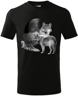 Detské tričko Vlk 3 PIX (Detské tričko s vlkom)