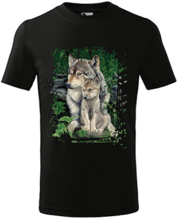 Detské tričko Vlk 8 (Detské tričko s vlkom)