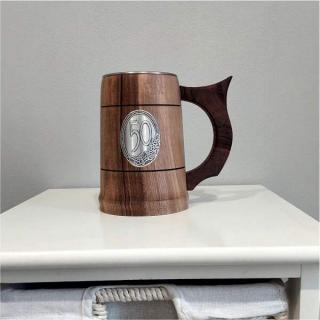 Drevený krígeľ na pivo 500ml (Darček pre pivára)
