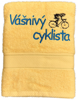 Osuška Vášnivý cyklista (Darček pre cyklistu)