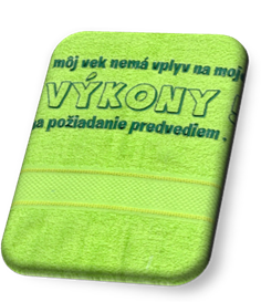 Osuška Výkony (Vyšívaná osuška pre muža)