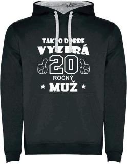 Pánska mikina Takto vyzerá 20 ročný (Mikina k 20 tim narodeninám)