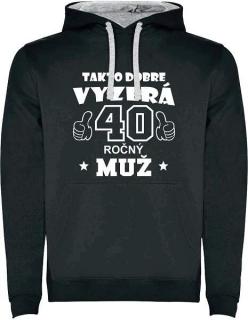 Pánska mikina Takto vyzerá 40 ročný (Mikina k 40 tim narodeninám)